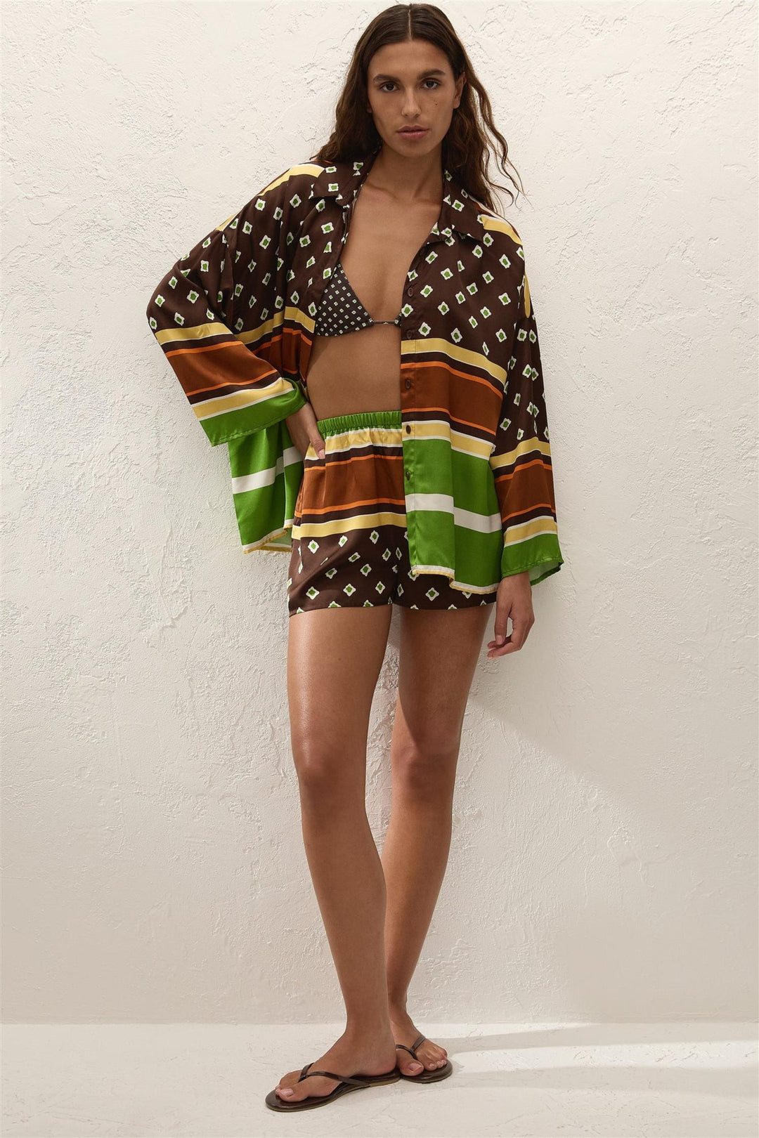 Tia Short Valencia Stripe