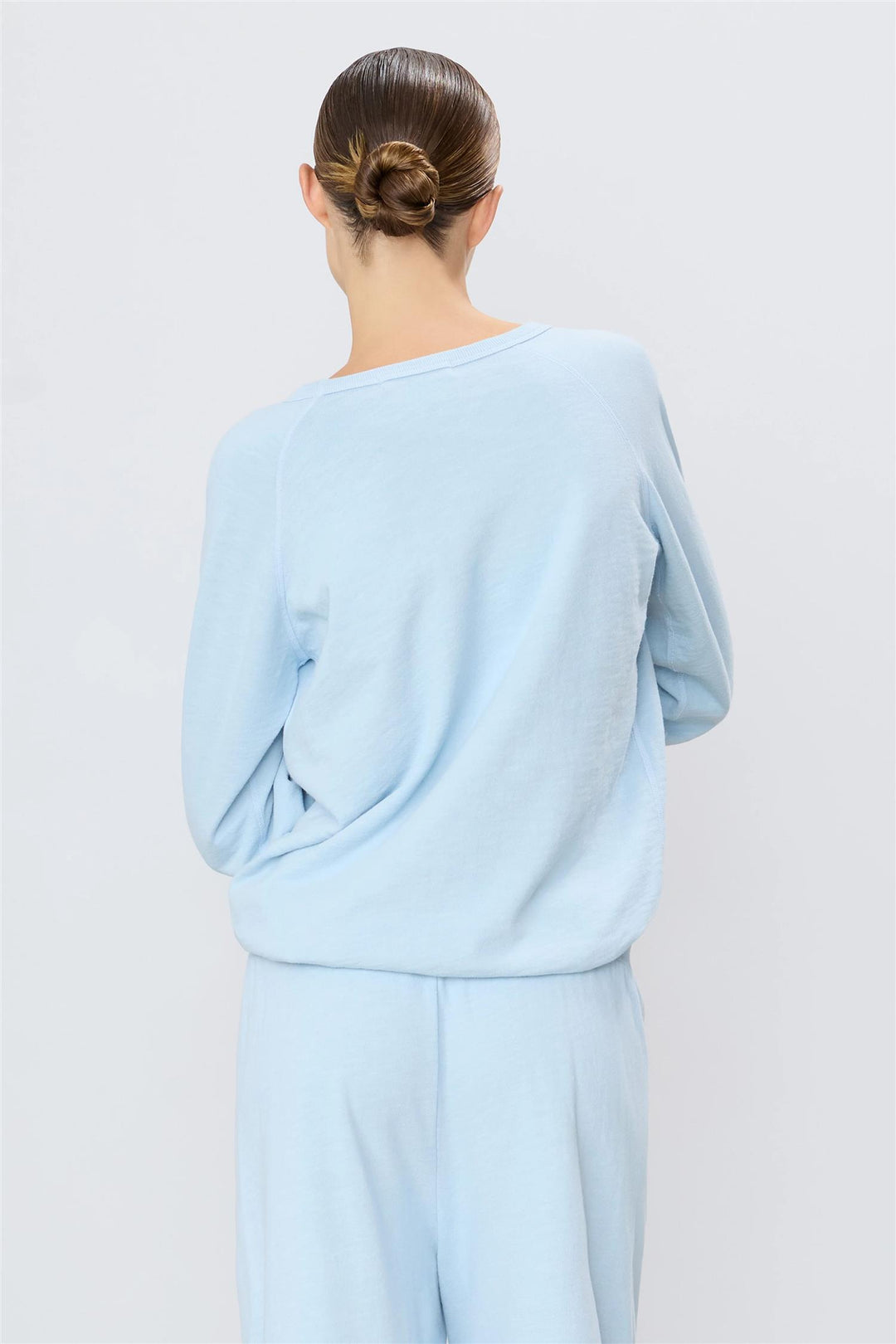 Oversized Raglan Sweatshirt Dusty Blue