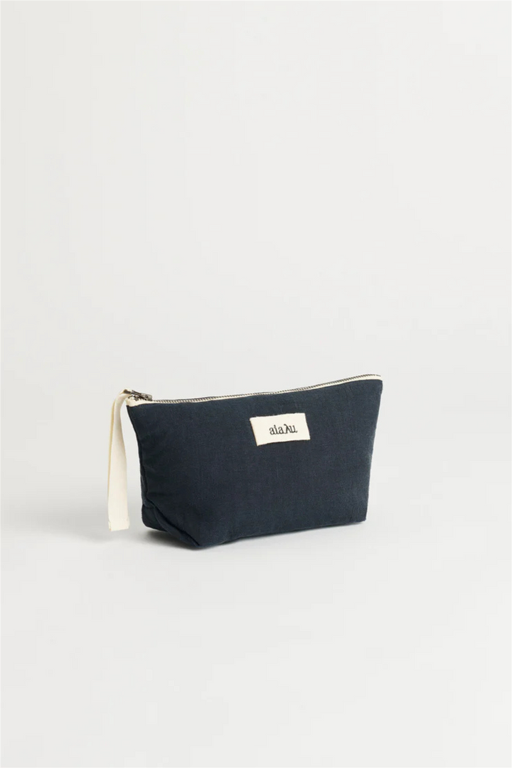 Mini Linen Pouch Navy