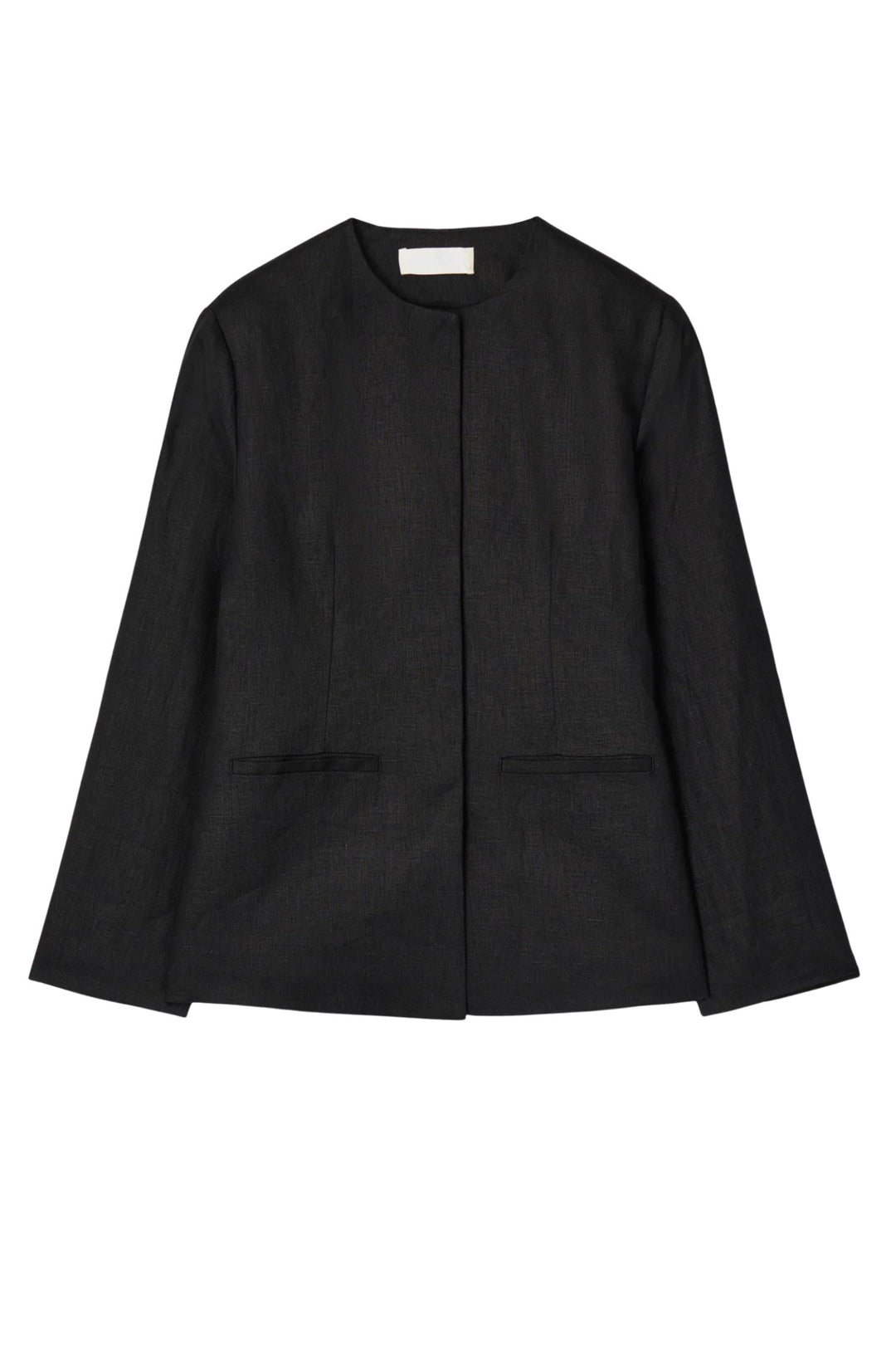 Linen Noir Blazer Jet Black