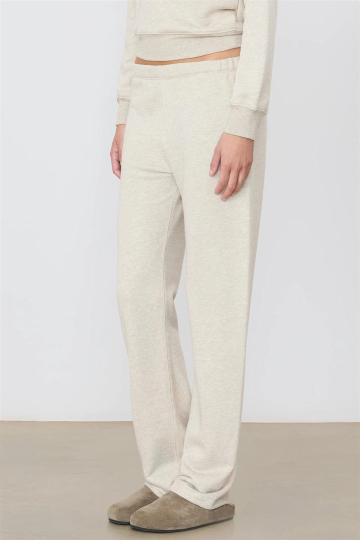Straight Leg Sweatpant Heather Oatmeal