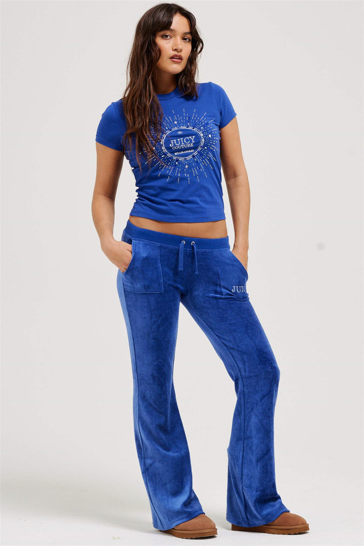 Heritage Crown Caisa Low Rise Pant Blue Depths