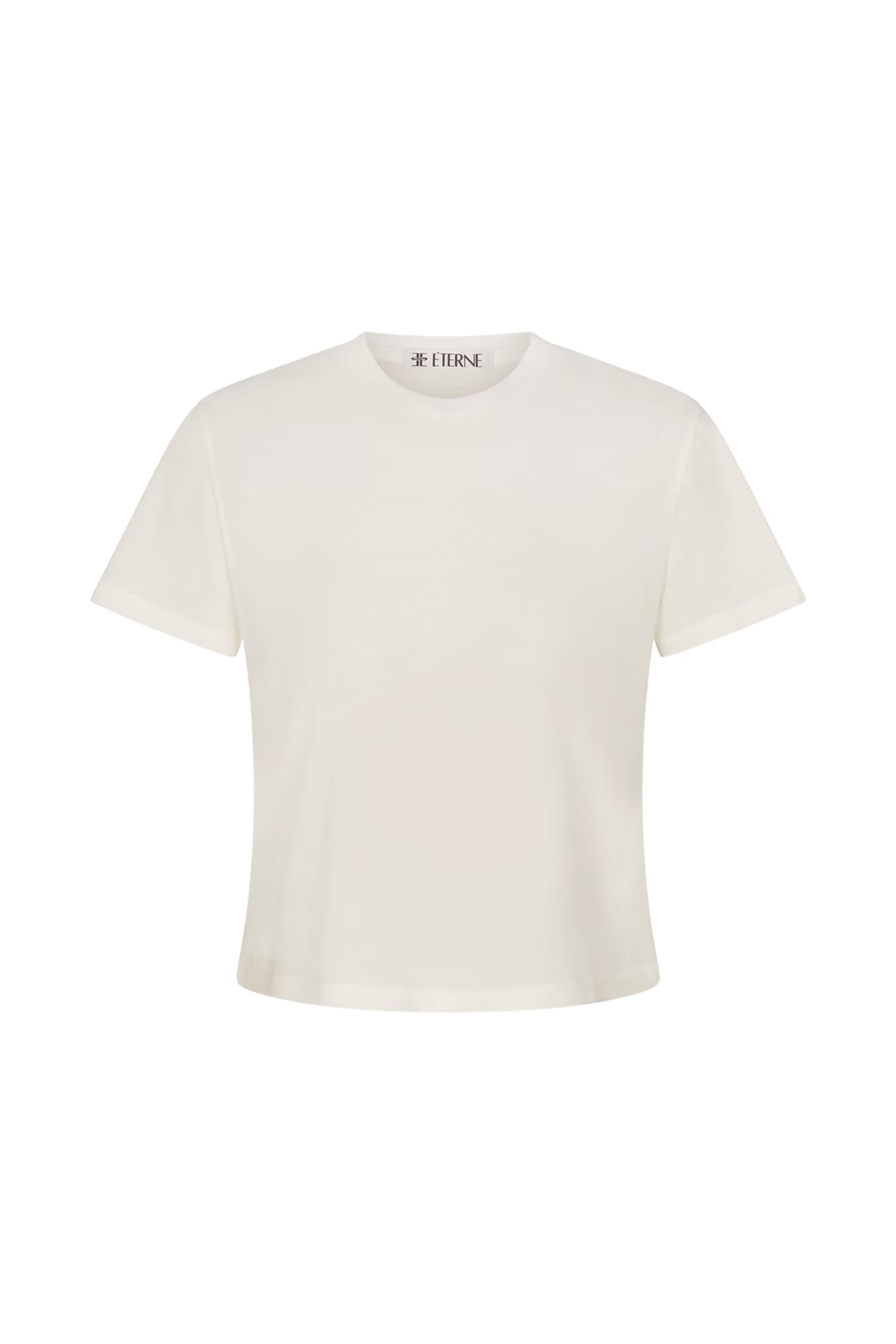 Short Sleeve Boxy Tee Ivory – DenDama