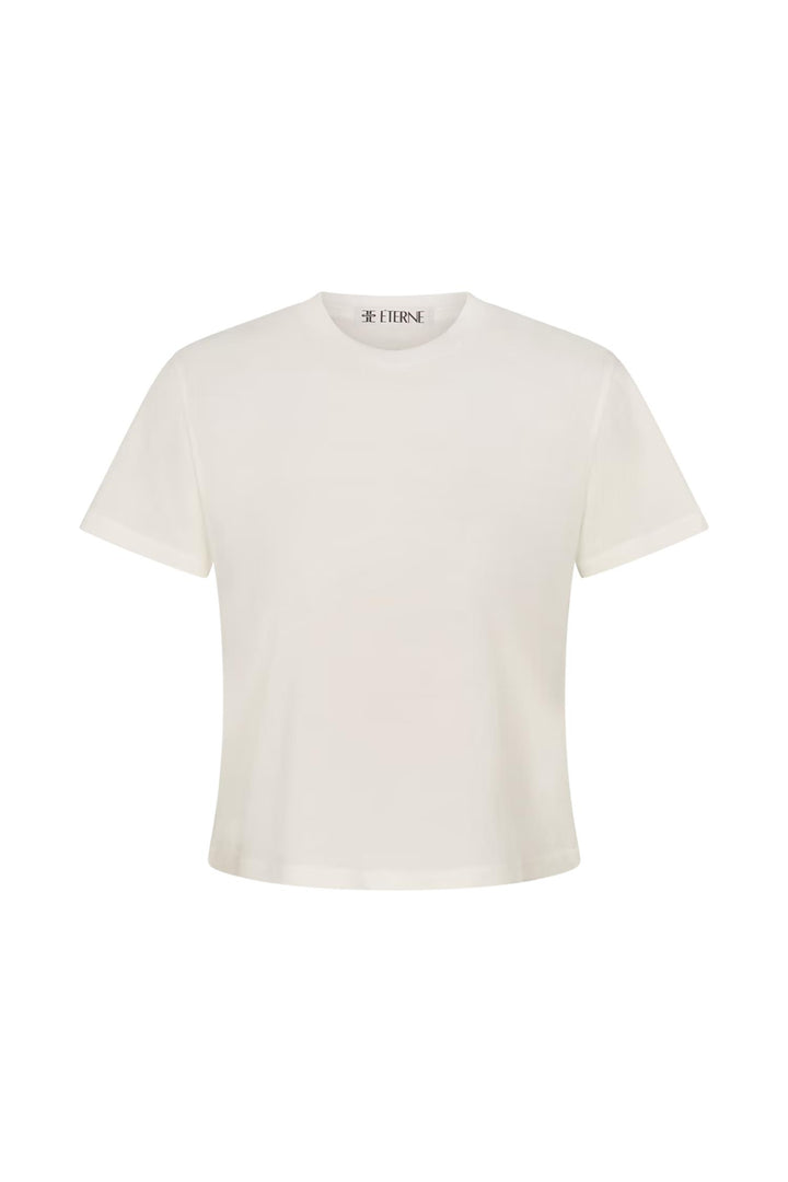 Short Sleeve Boxy Tee Ivory