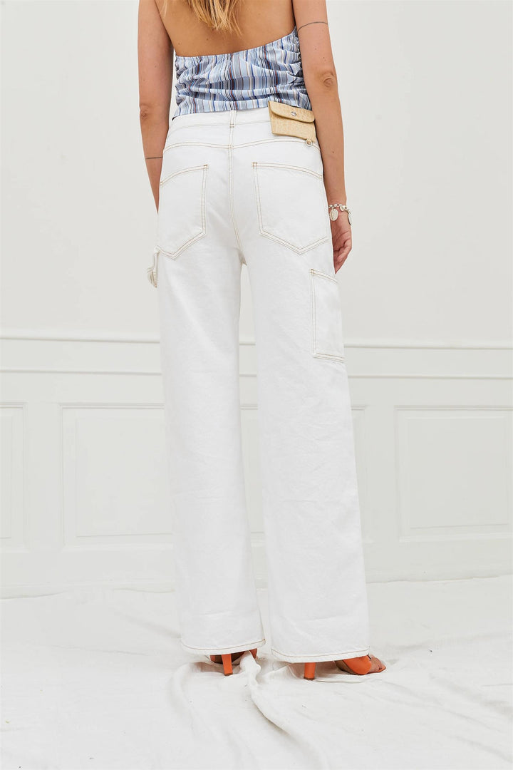 Salma Jeans White