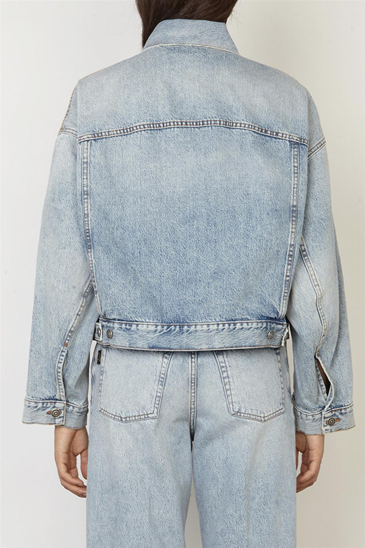 Spencer Oversized Denim Jacket Stromboli Blue