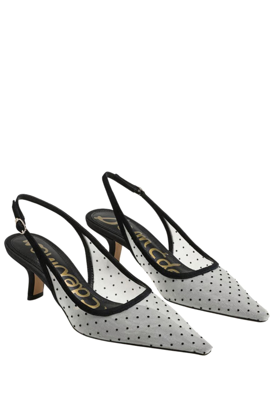 Bianka Sling Mini Polkadot Mesh Ivory/Black