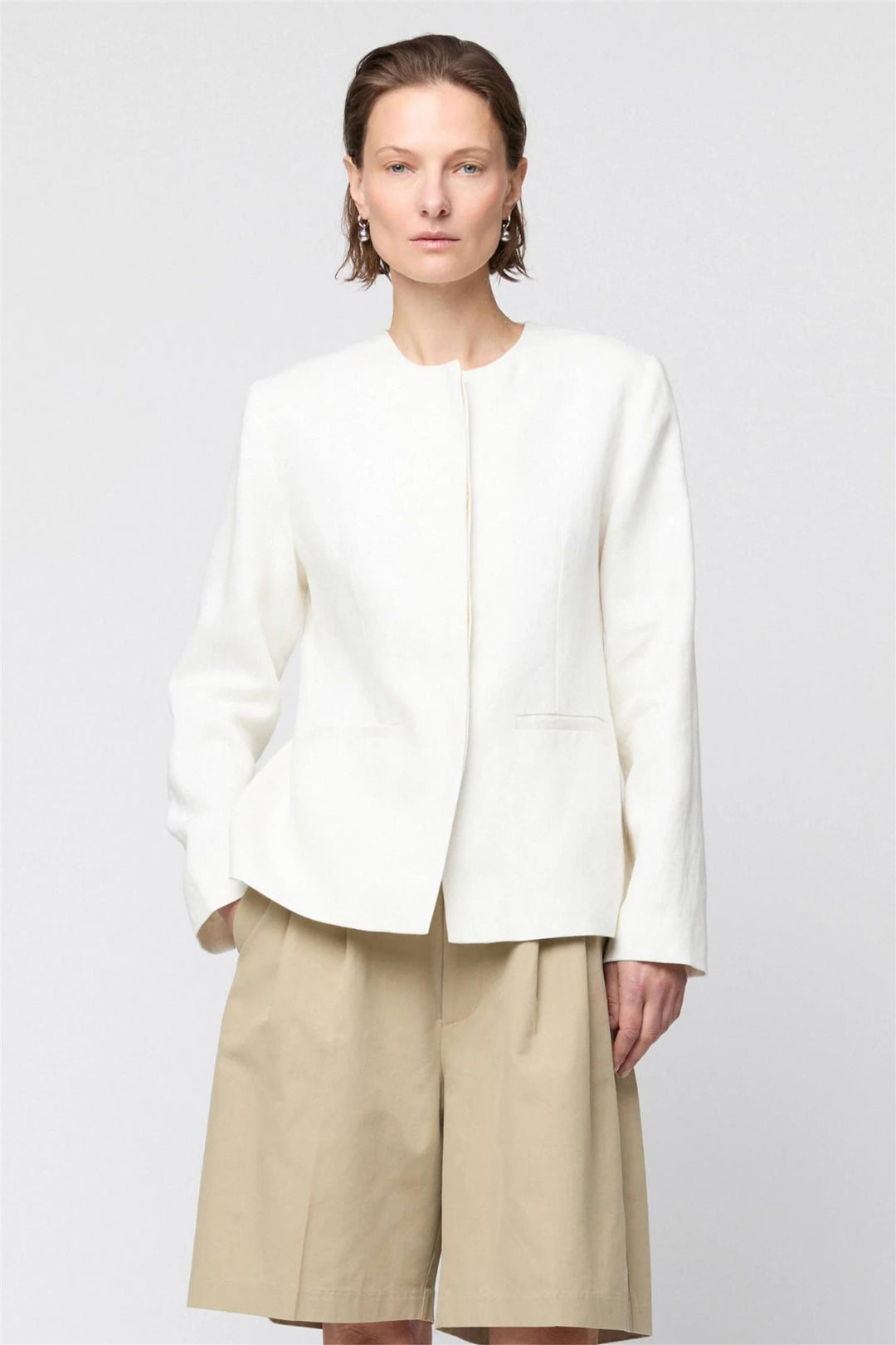 Linen Noir Blazer Off-White