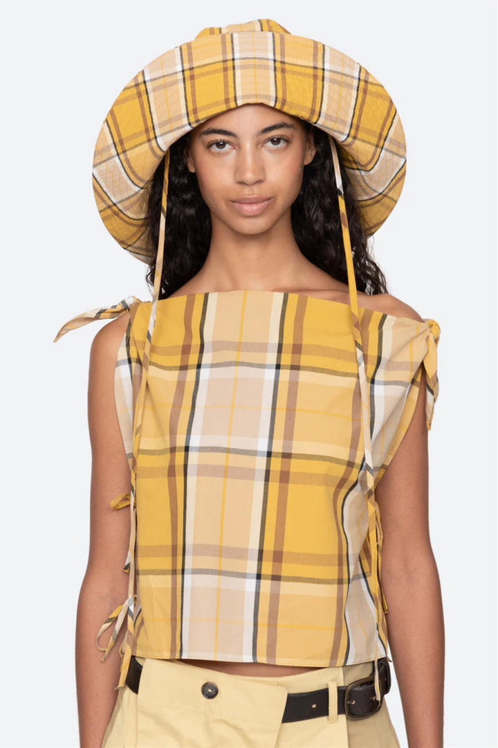Copeland Plaid Hat Yellow