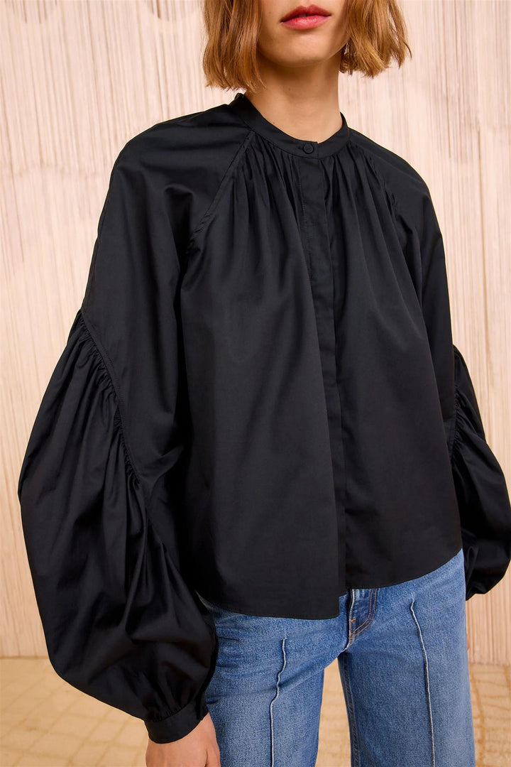 Rowena Long Sleeve Blouse Black