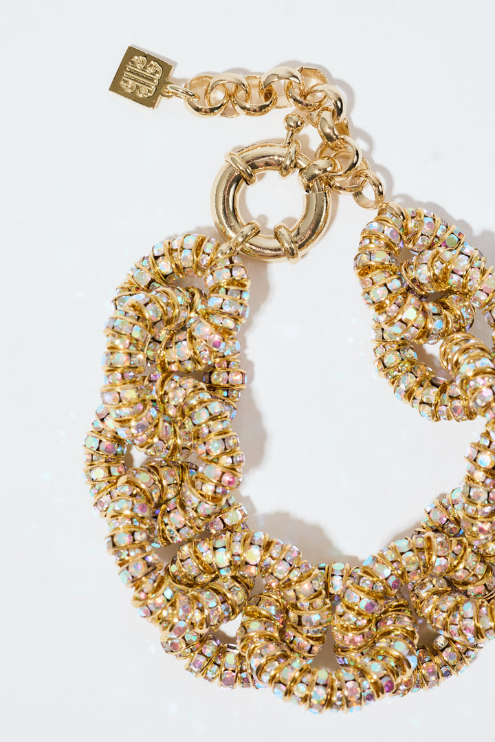 Tiny Tire Bracelet Gold