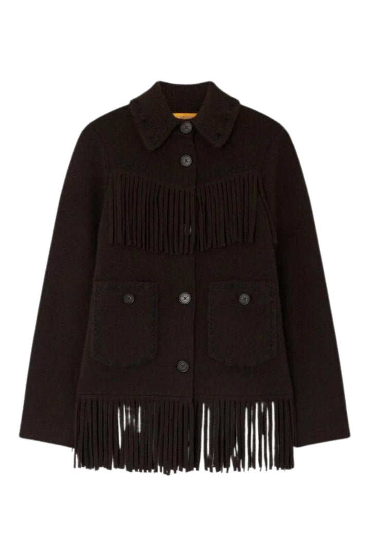 Western Fringe Jacket Burnt Cocoa