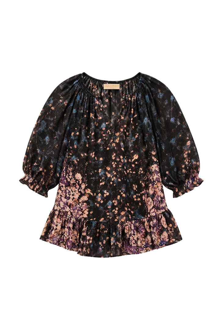 Elise Short Sleee Silk Blouse Eclipe