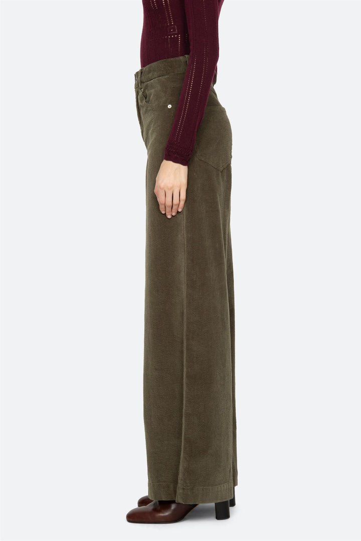 Carine Corduroy Trousers Green