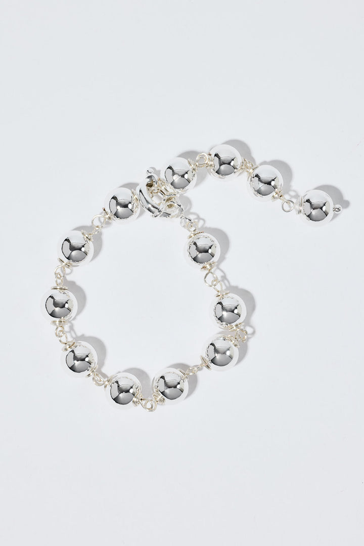 Tiny Sphere Bracelet Silver
