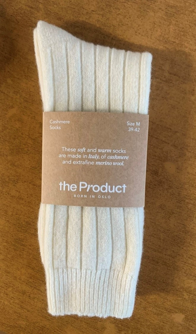 Cashmere Socks Off White