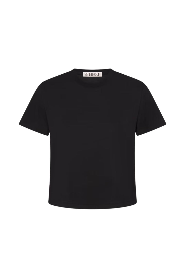 Short Sleeve Boxy Tee Black