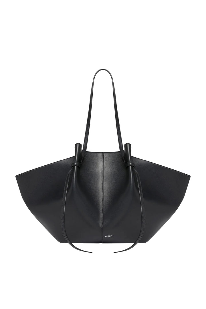 Large Mochi Smooth Leather Black
