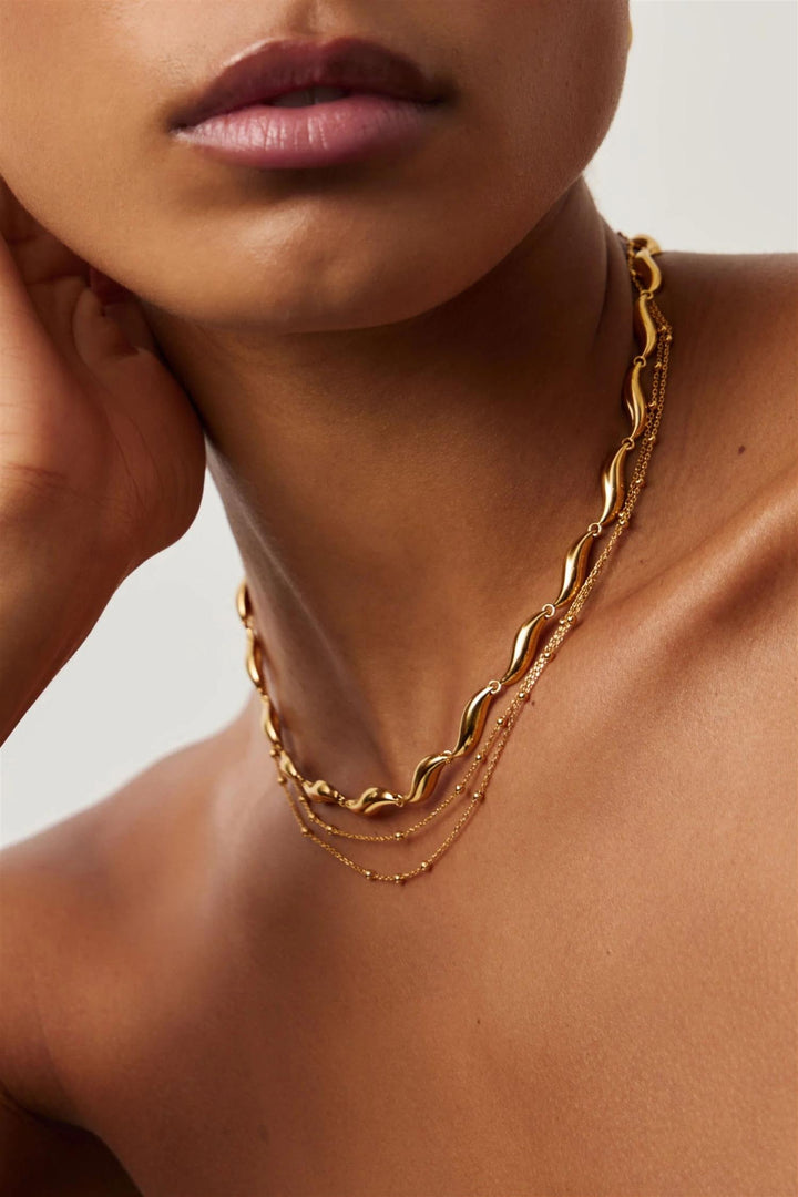 Savi Signature Link Chain Necklace Gold