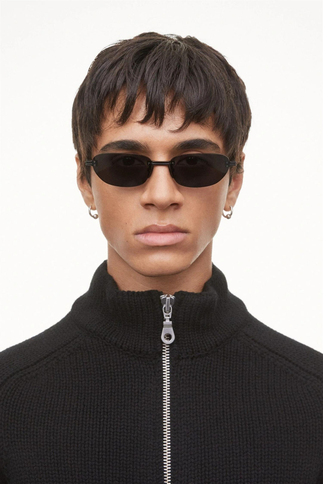 Rimless Oval Black