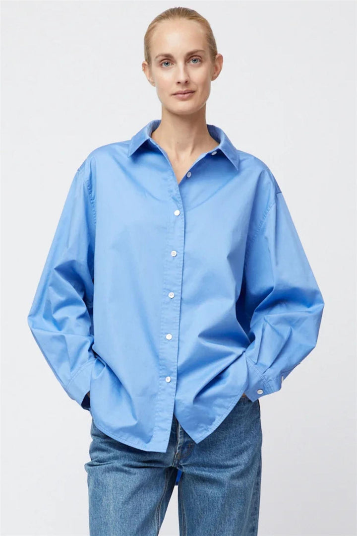 Poplin Workwear Shirt Cornflower Blue