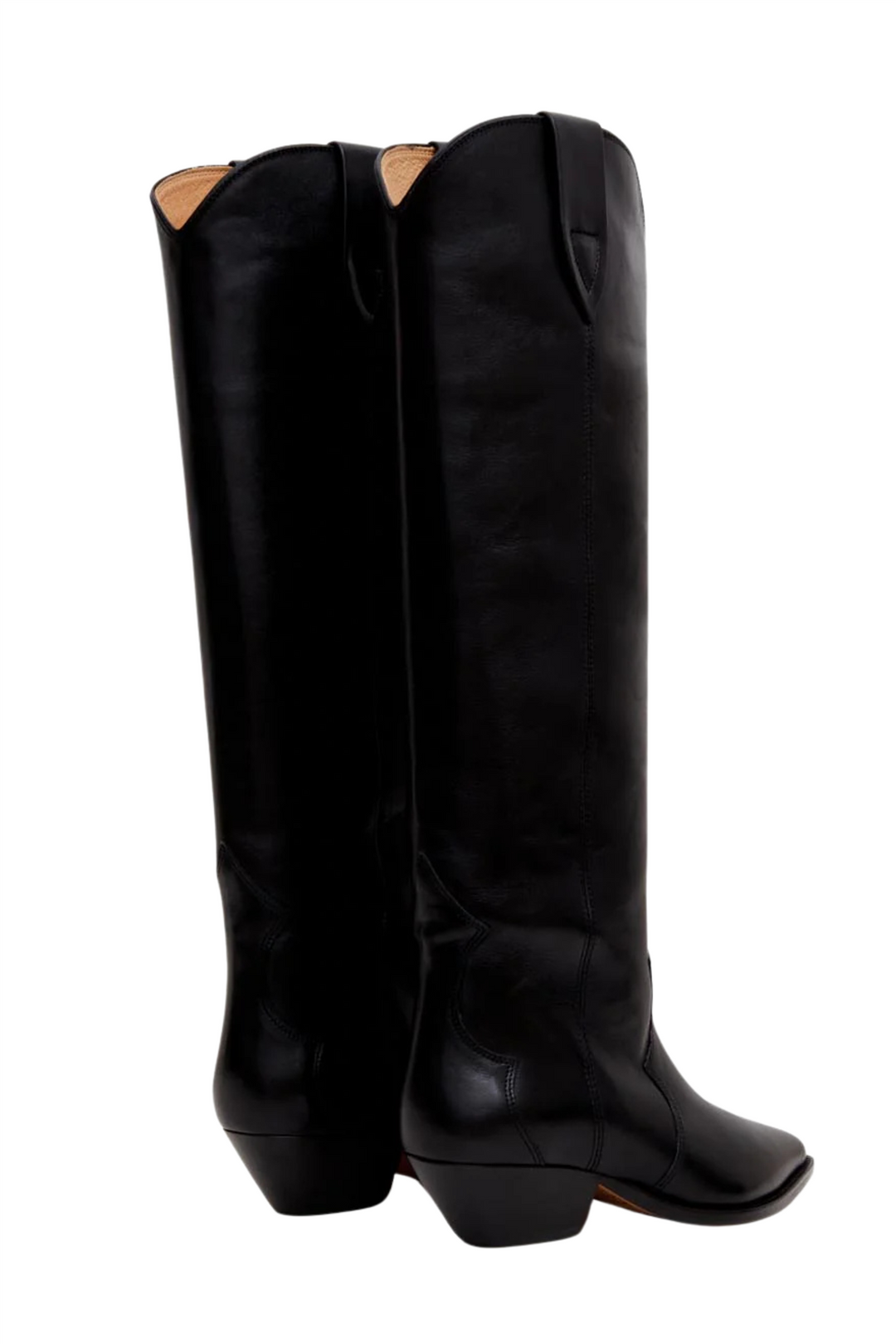 Denvee High Boots Leather Iconic Black