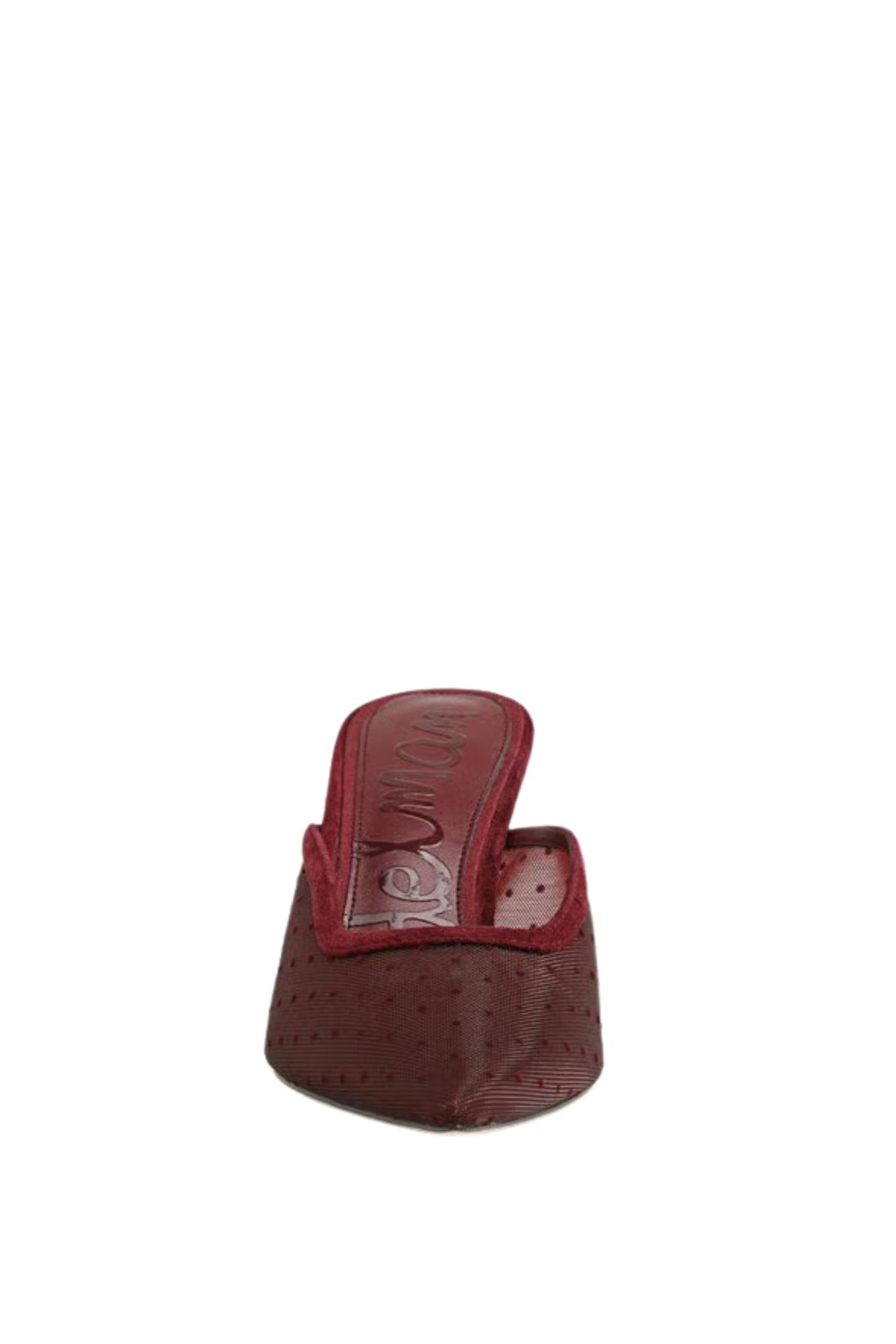 Margeaux Mini Polkadot Mesh French Merlot