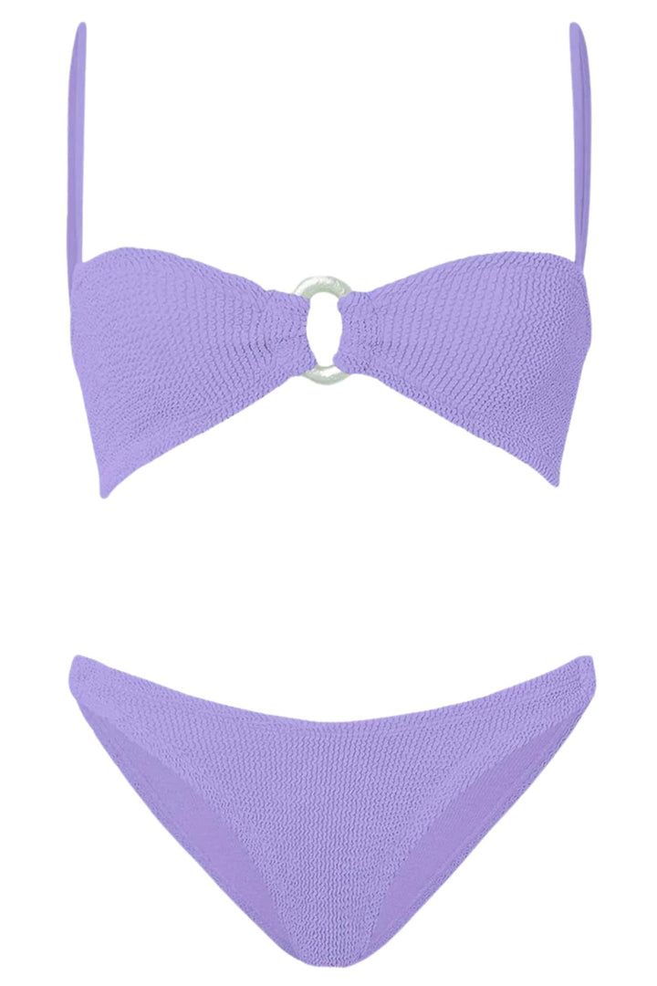 Misty Crinkle Bikini Pearly Hoop Lilac