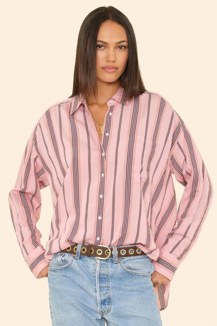 Jordy Shirt Blush Stripe