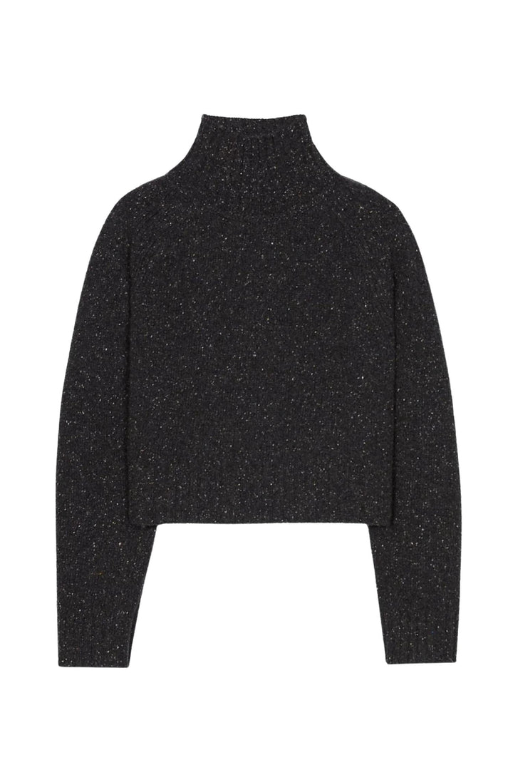 Cropped Turtleneck Charcoal