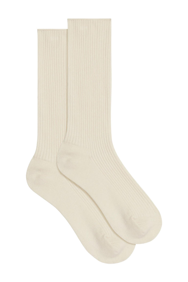 Classic Rib Socks Cream