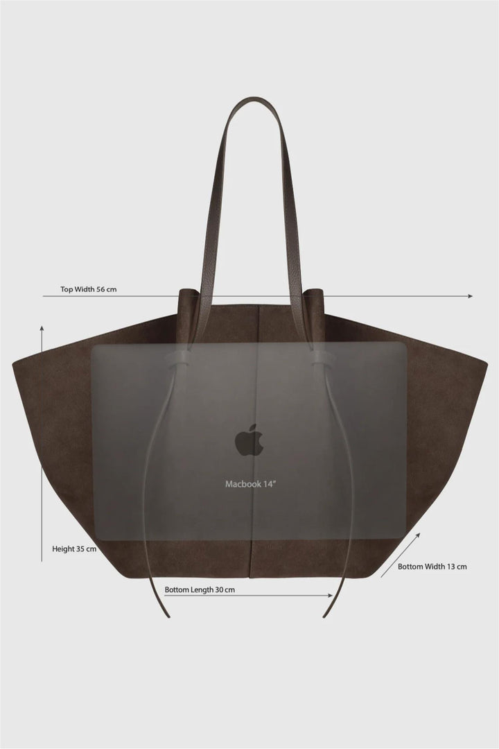 XL Mochi Pebble Grained Leather Black