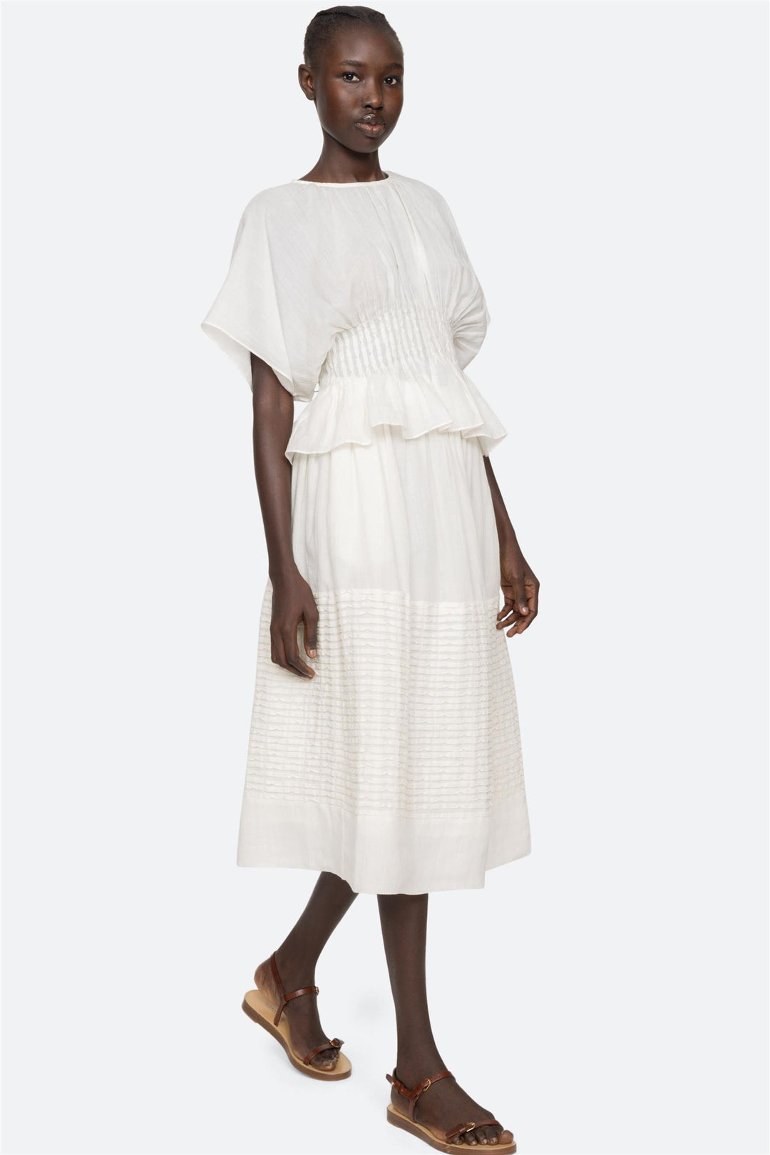 Violet Short-Sleeve Top White