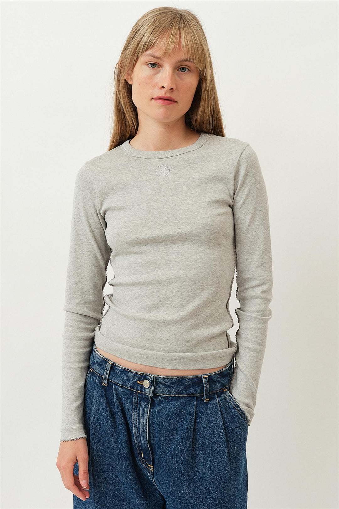 Eloise Longsleeve T-Shirt Grey Melange