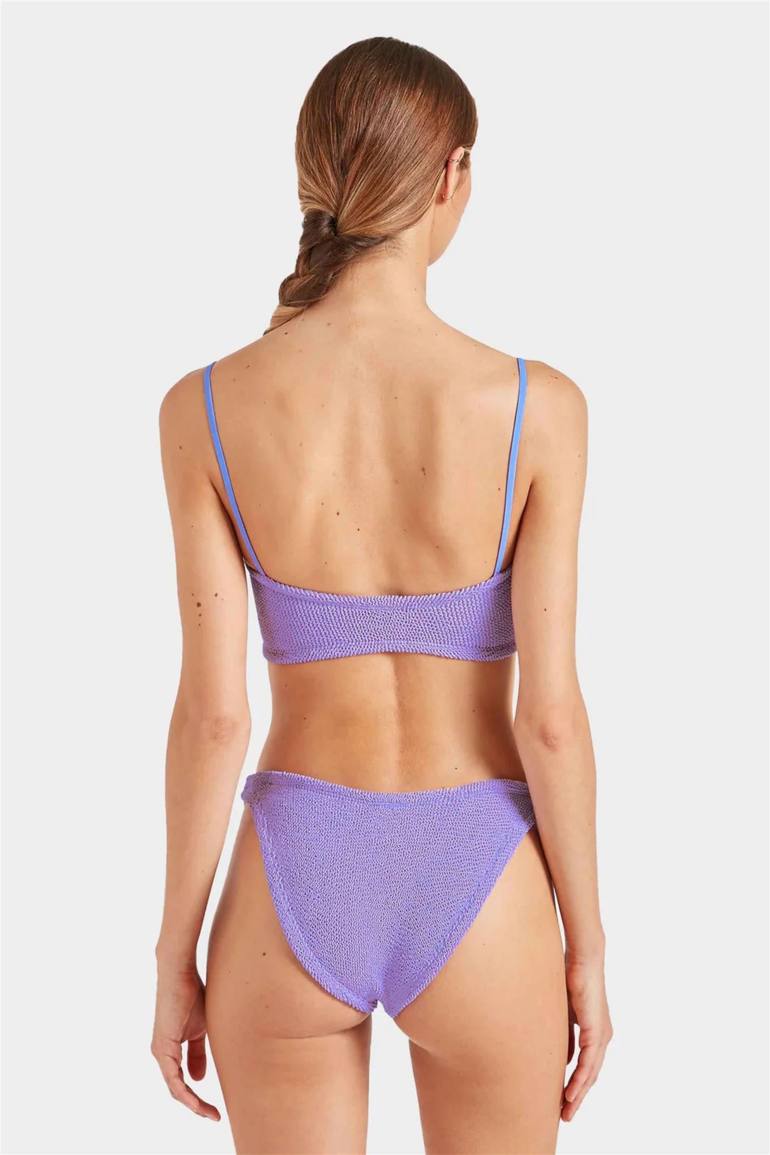Misty Crinkle Bikini Pearly Hoop Lilac – DenDama