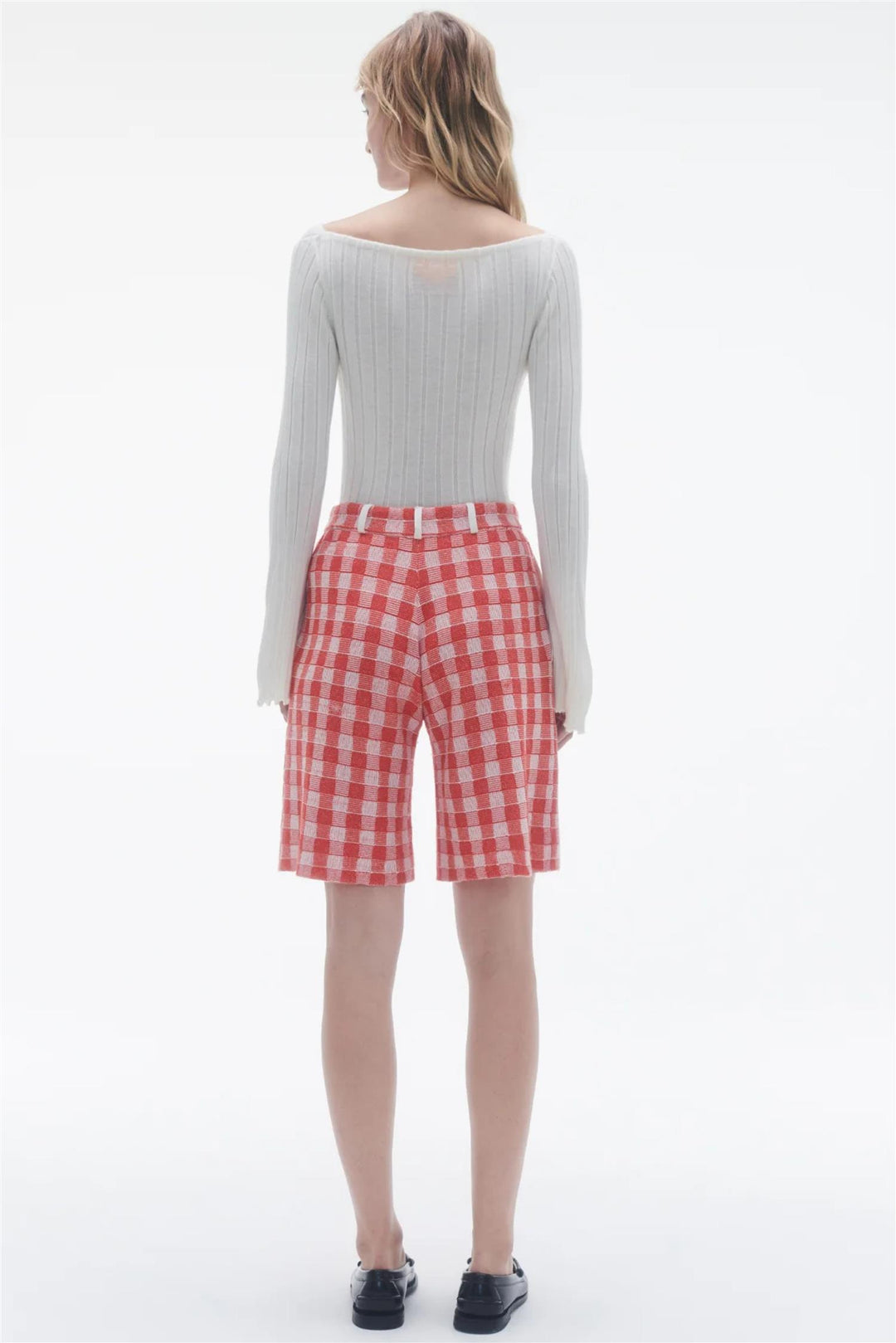 Gingham Bermuda Short Cherry Combo