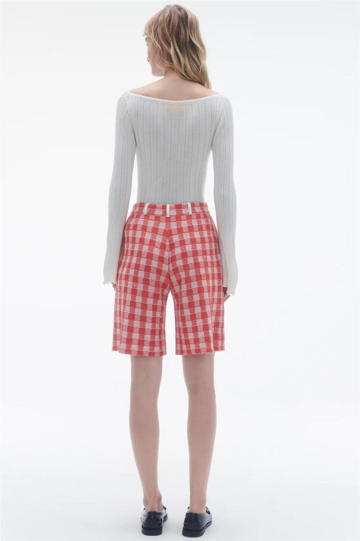 Gingham Bermuda Short Cherry Combo