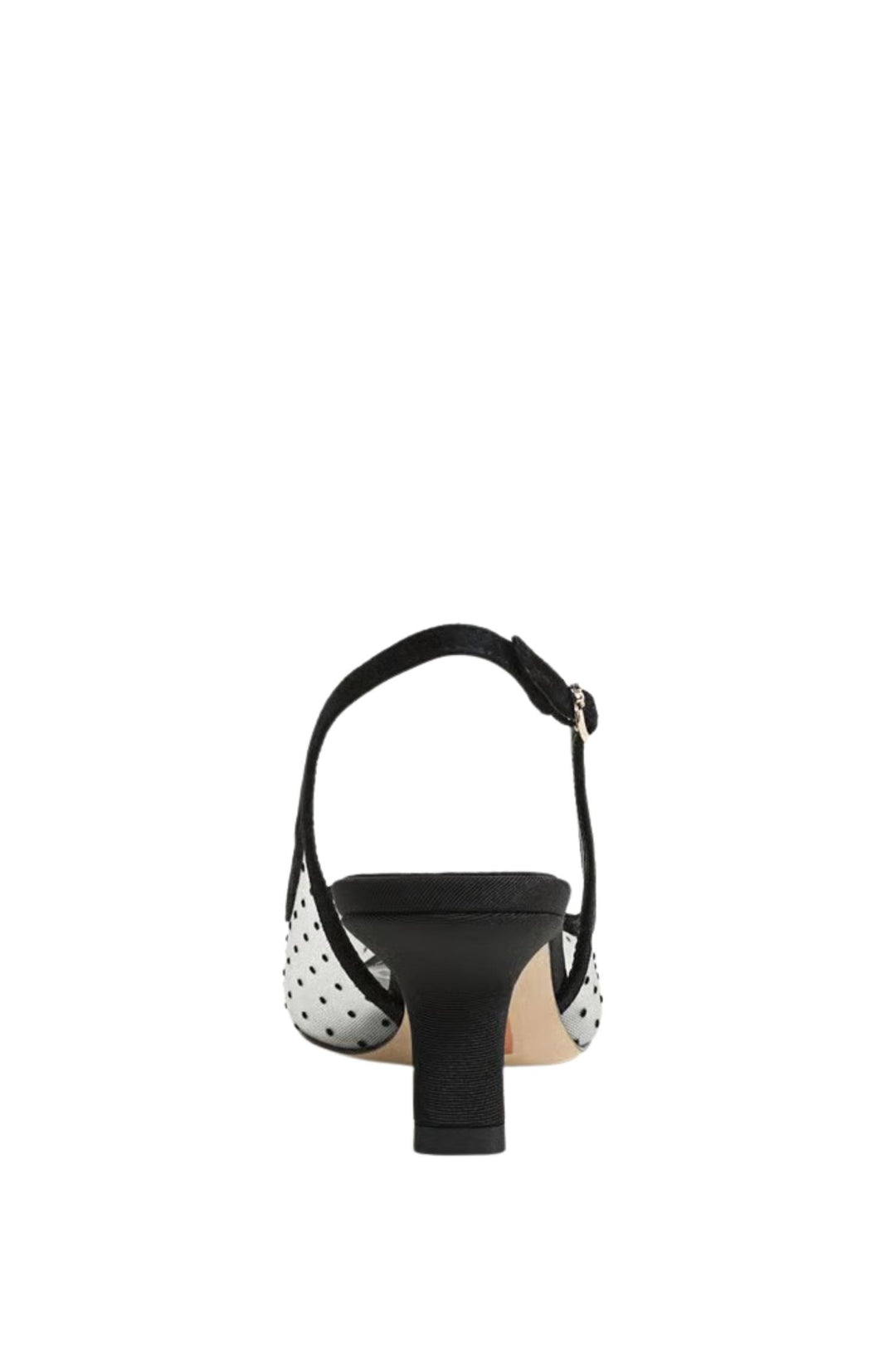 Bianka Sling Mini Polkadot Mesh Ivory/Black