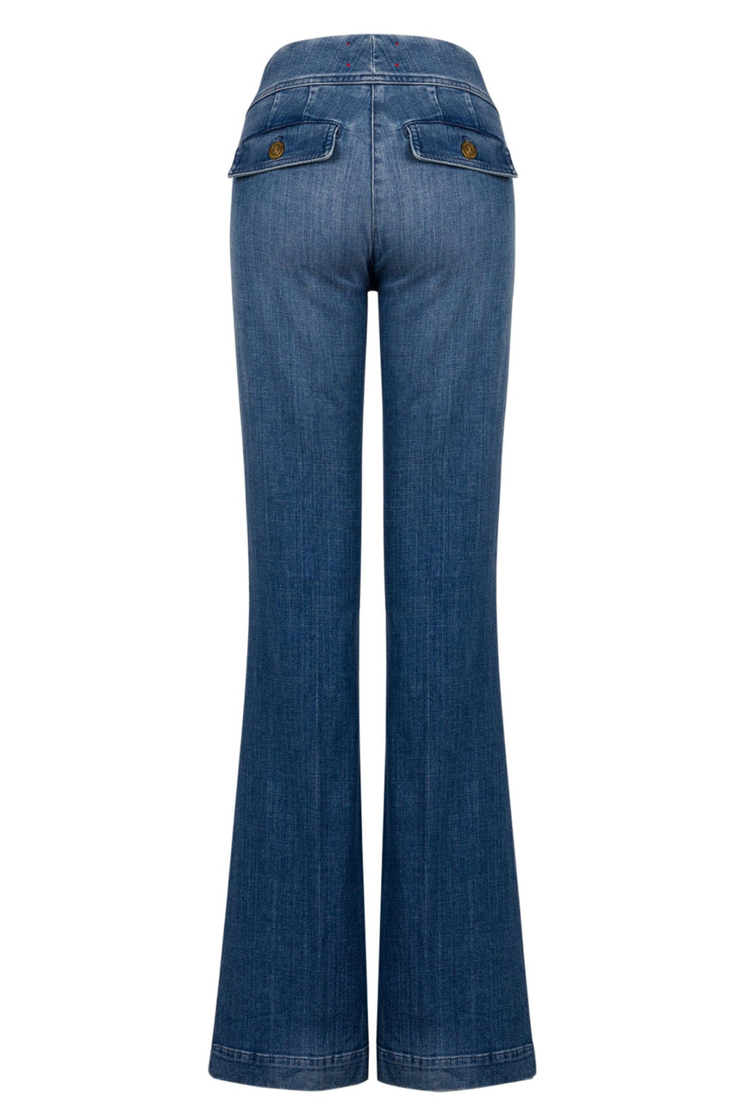 Anais Pocket Flared Classic Blue Denim