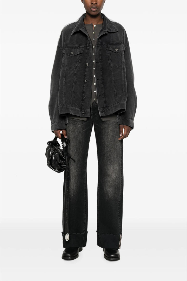 New Janet Velvet Pier Jacket Black