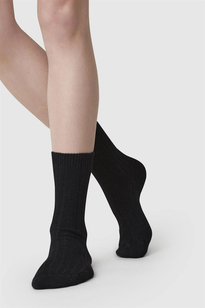 Bodil Chunky Socks Black