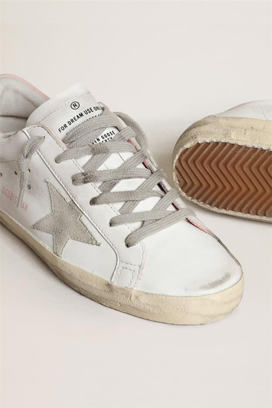 Super-Star White Leather Ice/Light Pink