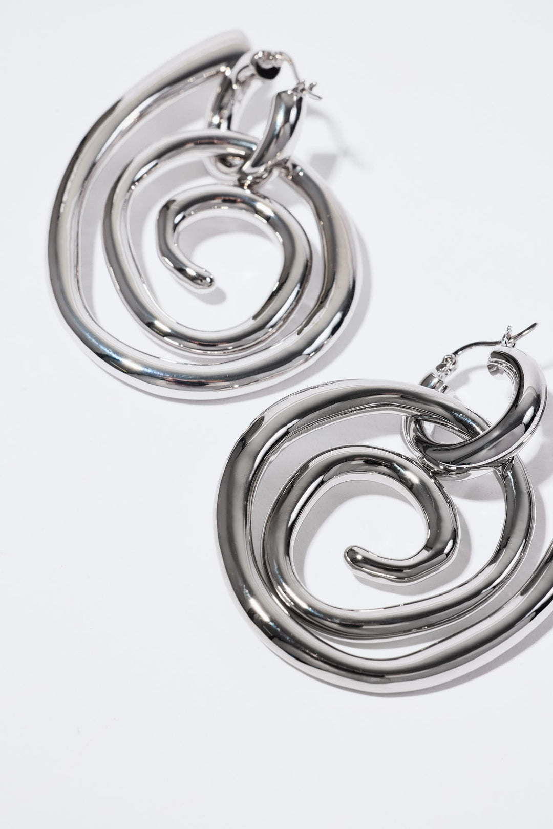 Dahlia Hoops Silver