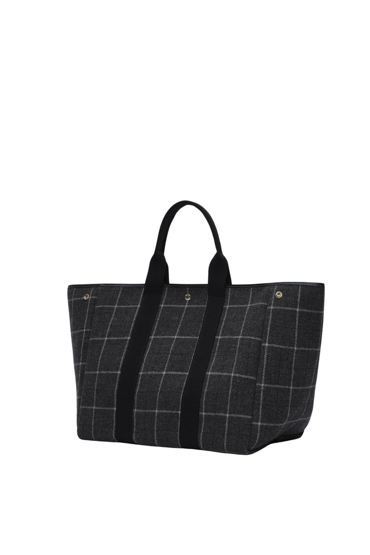 Traversée L Hunting Tweed 02 Charcoal