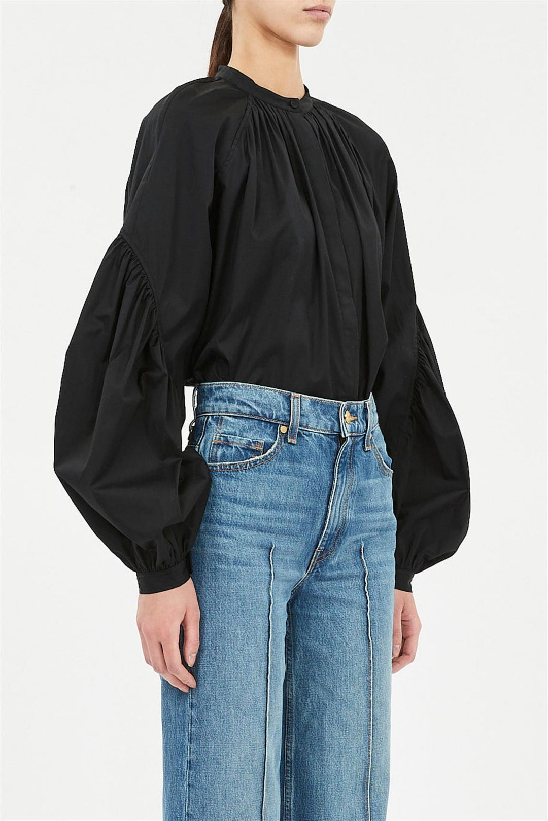 Rowena Long Sleeve Blouse Black