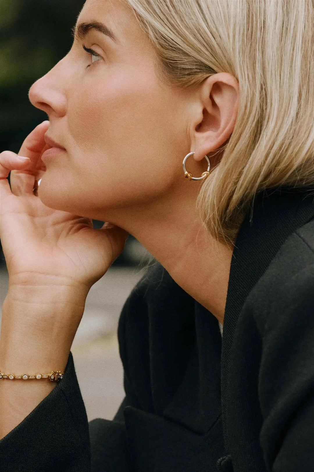 Lucy Williams Knot Small Hoop Earrings