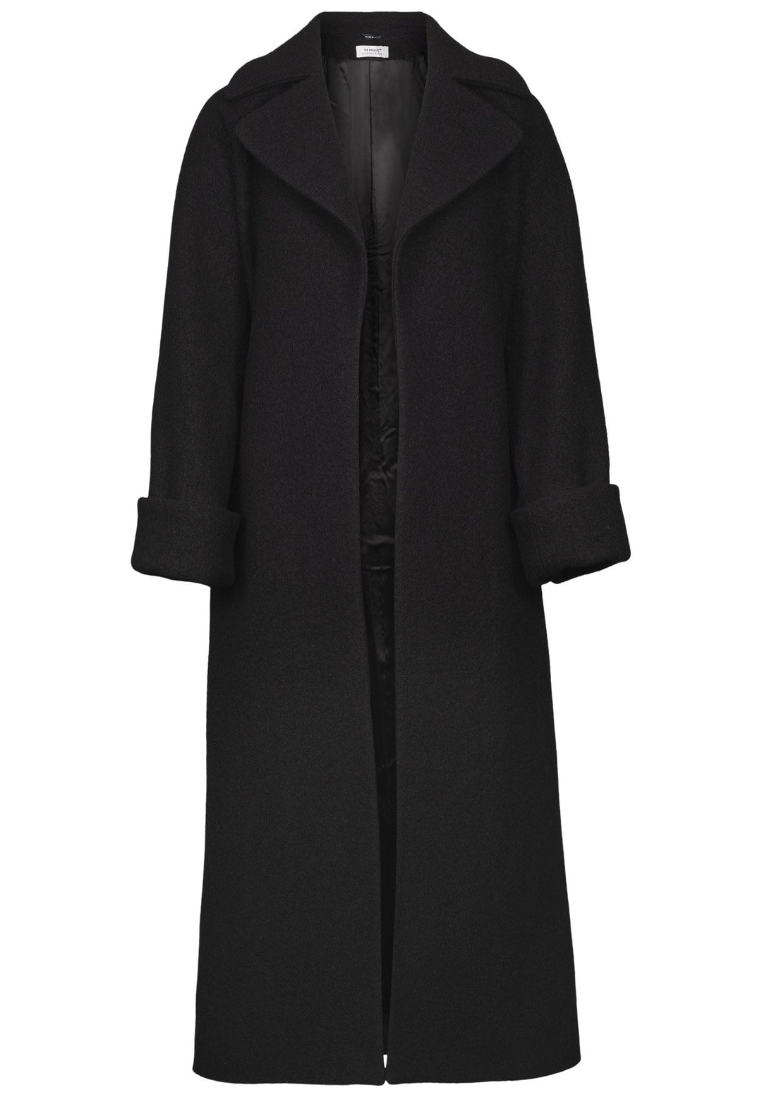 Wool Coat Long Black