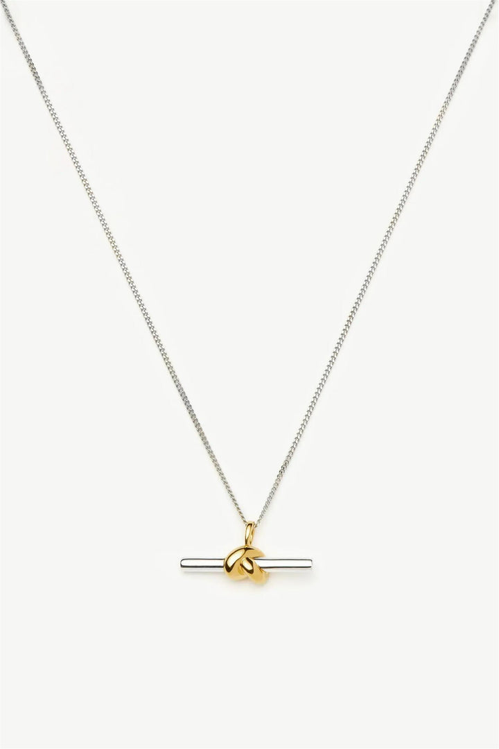 Lucy Williams T-Bar Knot Pendant Necklace
