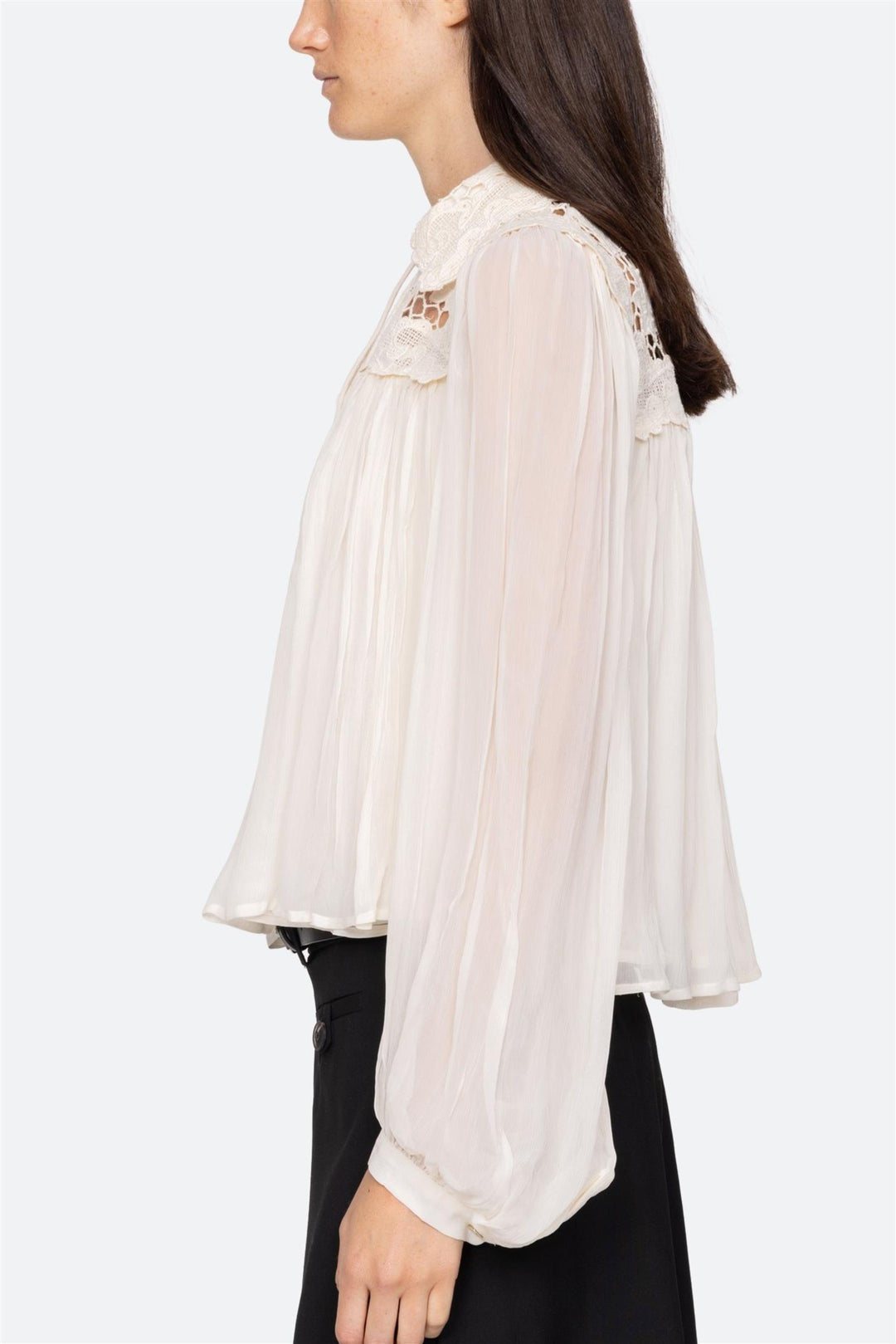 Daphne Long Sleeve Top Cream