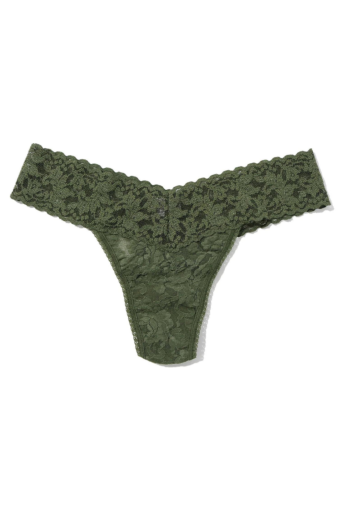 Signature Low Rise Thong Herb Green